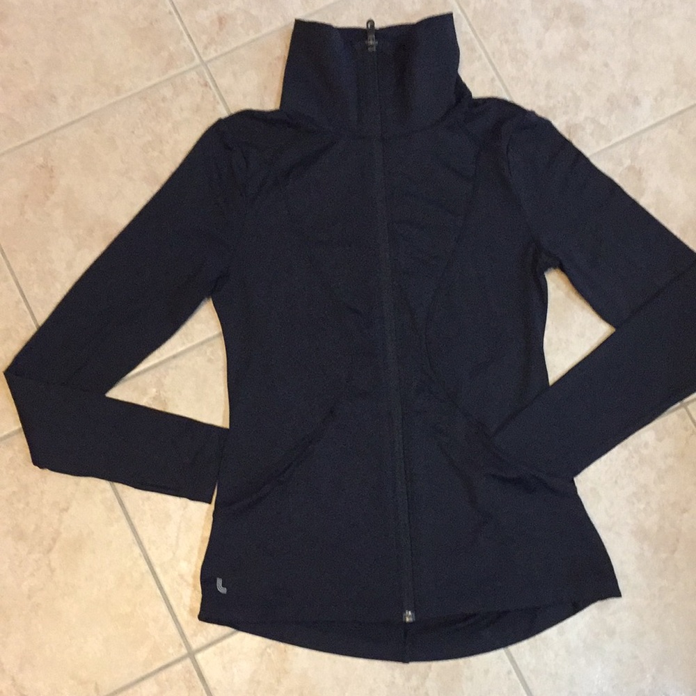 Lole size small black zip up jacket.